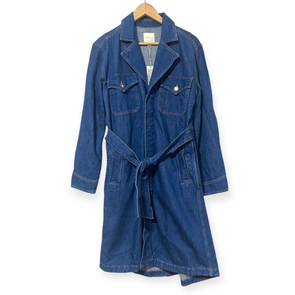 Favorite Daughter Boulevard Denim Trench Coat - Picture 5 of 11